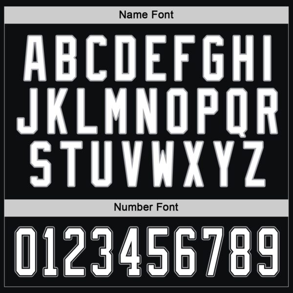 Custom Black White-Gray Hockey Jersey - Image 4