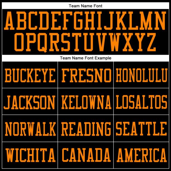 Custom Black Bay Orange Mesh Authentic Football Jersey - Image 3