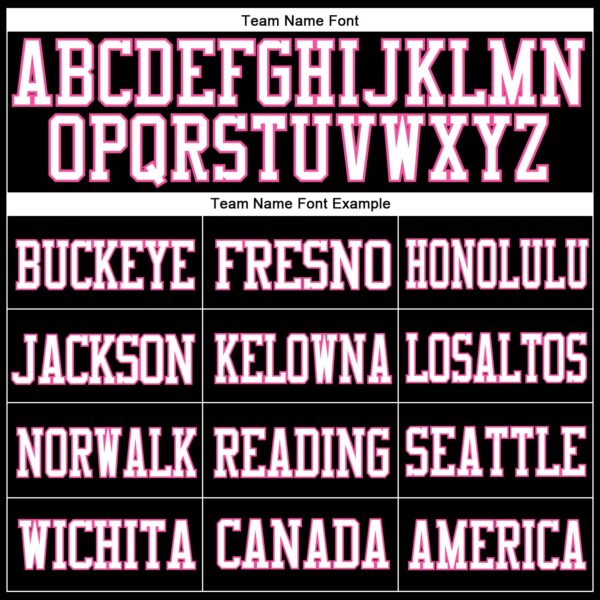Custom Black White-Pink Mesh Authentic Football Jersey - Image 3