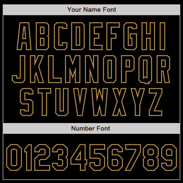 Custom Black Old Gold Authentic Baseball Jersey - Image 5