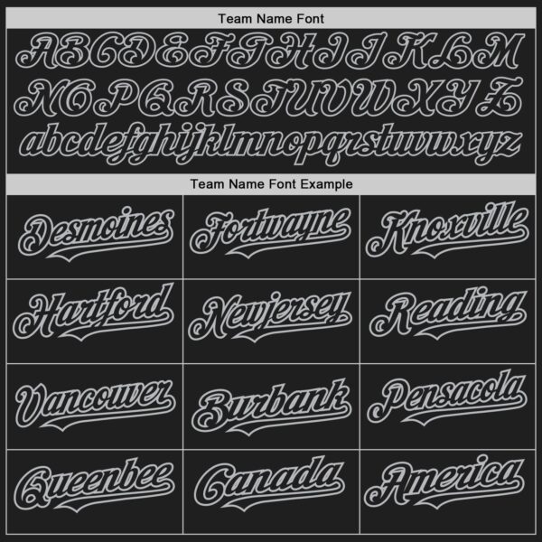 Custom Black Gray Authentic Baseball Jersey - Image 4