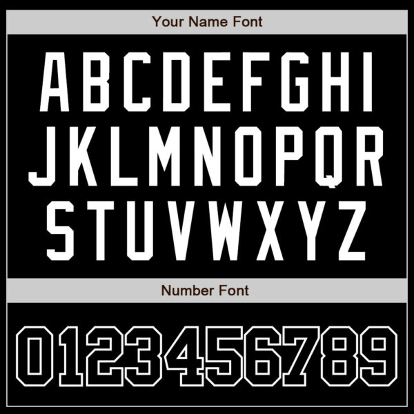 Custom Black White Authentic Baseball Jersey - Image 6