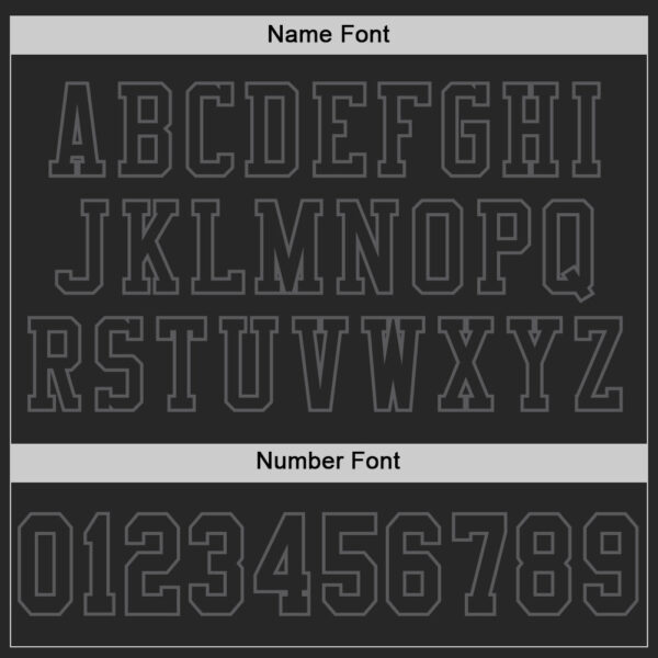Custom Black Steel Gray Mesh Authentic Football Jersey - Image 4