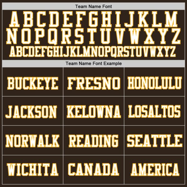 Custom Brown Gold-White Mesh Authentic Football Jersey - Image 3