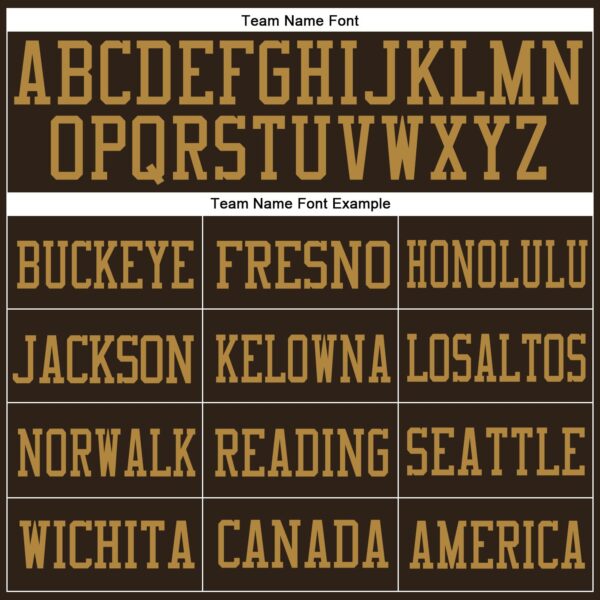 Custom Brown Old Gold-White Mesh Authentic Football Jersey - Image 3