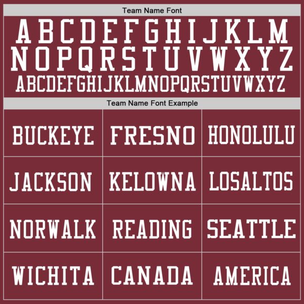 Custom Burgundy White Mesh Authentic Football Jersey - Image 3