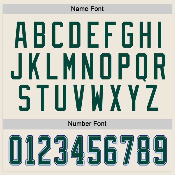 Custom Cream Green-Royal Hockey Jersey - Image 4