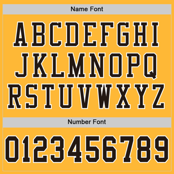 Custom Gold Brown-White Mesh Authentic Football Jersey - Image 5