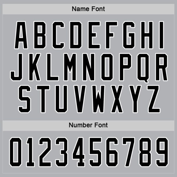 Custom Gray Black-White Hockey Jersey - Image 4