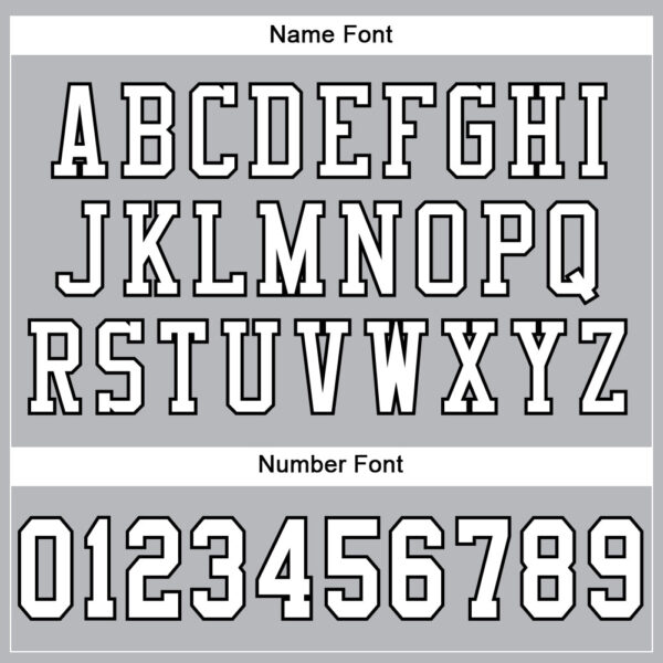 Custom Gray White-Black Mesh Authentic Football Jersey - Image 4