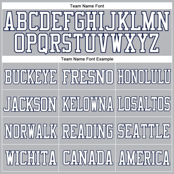 Custom Gray White-Navy Mesh Authentic Football Jersey - Image 3