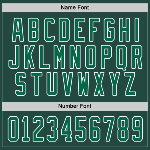 Custom Green Kelly Green-White Hockey Jersey - Image 4