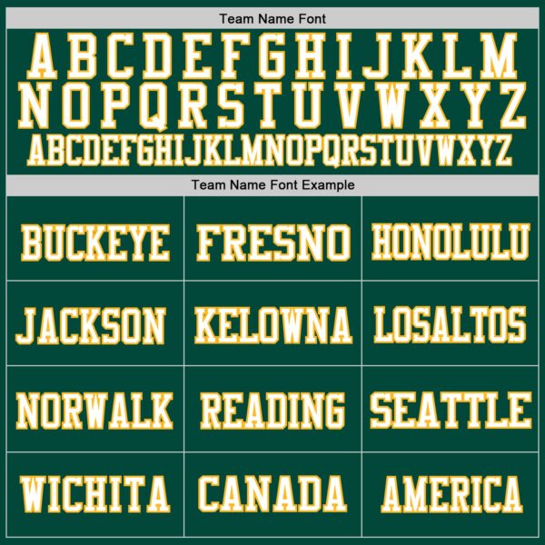 Custom Green Gold-White Mesh Authentic Football Jersey - Image 3