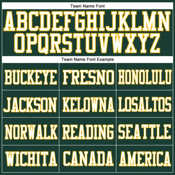 Custom Green White-Gold Mesh Authentic Football Jersey - Image 3