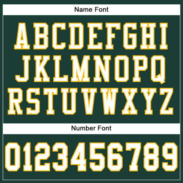 Custom Green White-Gold Mesh Authentic Football Jersey - Image 4