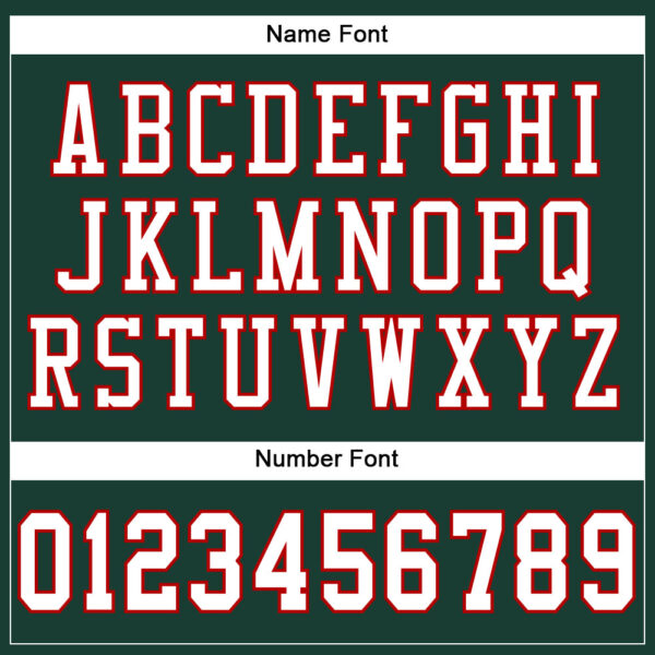 Custom Green White-Red Mesh Authentic Football Jersey - Image 4