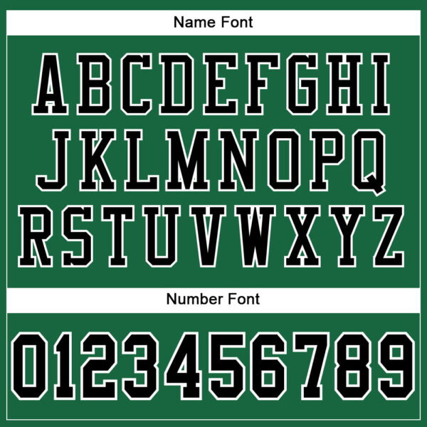 Custom Kelly Green Black-White Mesh Authentic Football Jersey - Image 4