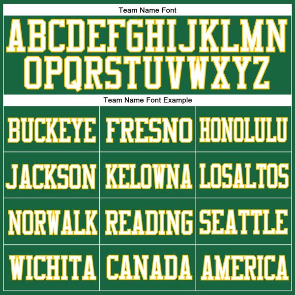 Custom Kelly Green Gold-White Mesh Authentic Football Jersey - Image 3