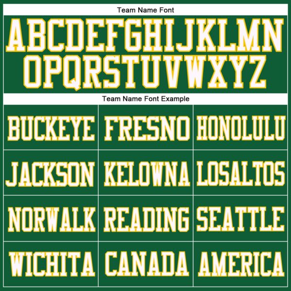 Custom Kelly Green White-Gold Mesh Authentic Football Jersey - Image 3