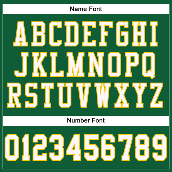 Custom Kelly Green White-Gold Mesh Authentic Football Jersey - Image 4