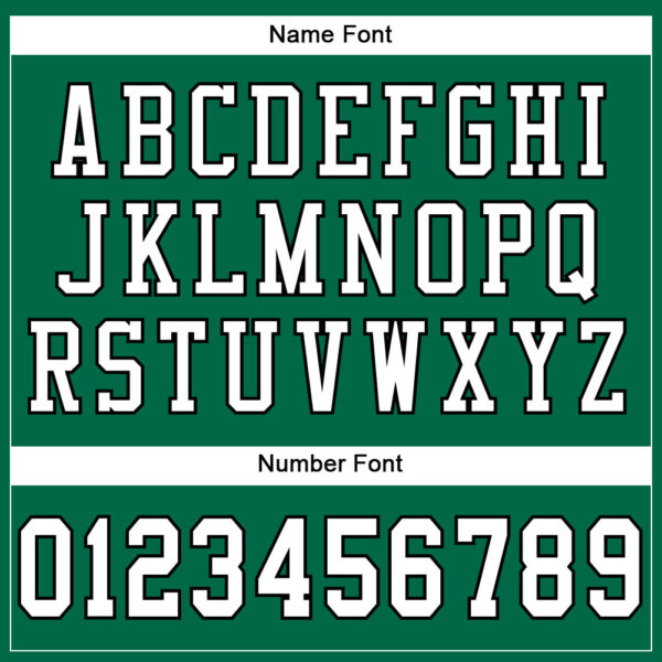 Custom Kelly Green White-Black Mesh Authentic Football Jersey - Image 4