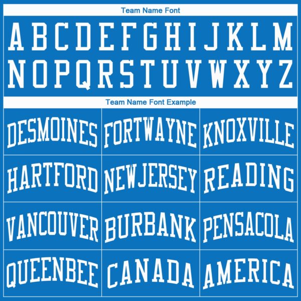 Custom Blue White Round Neck Basketball Jersey - Image 3