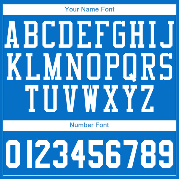 Custom Blue White Round Neck Suit Basketball Jersey - Image 5