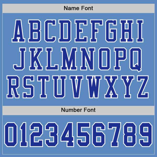Custom Light Blue Royal-White Mesh Authentic Football Jersey - Image 4