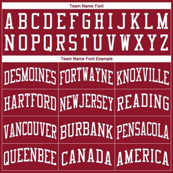 Custom Maroon White Round Neck Basketball Jersey - Image 4