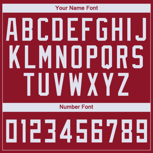 Custom Maroon White Round Neck Basketball Jersey - Image 3