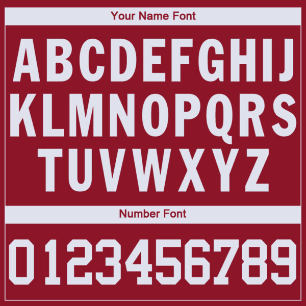 Custom Maroon White V-Neck Basketball Jersey - Image 3