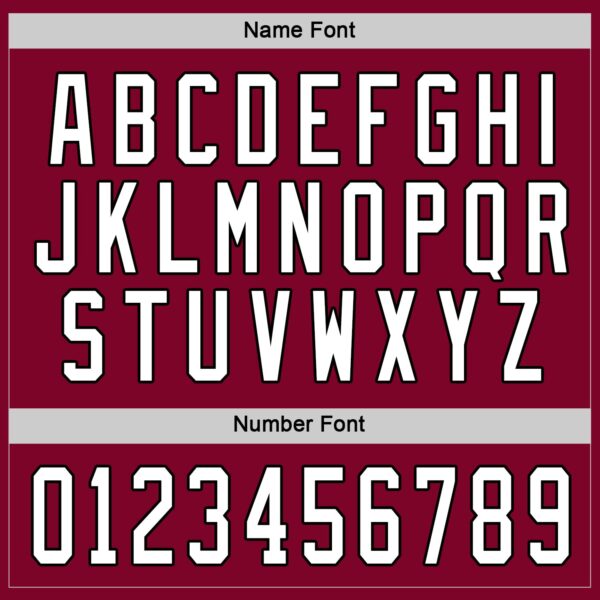 Custom Maroon White-Black Hockey Jersey - Image 4