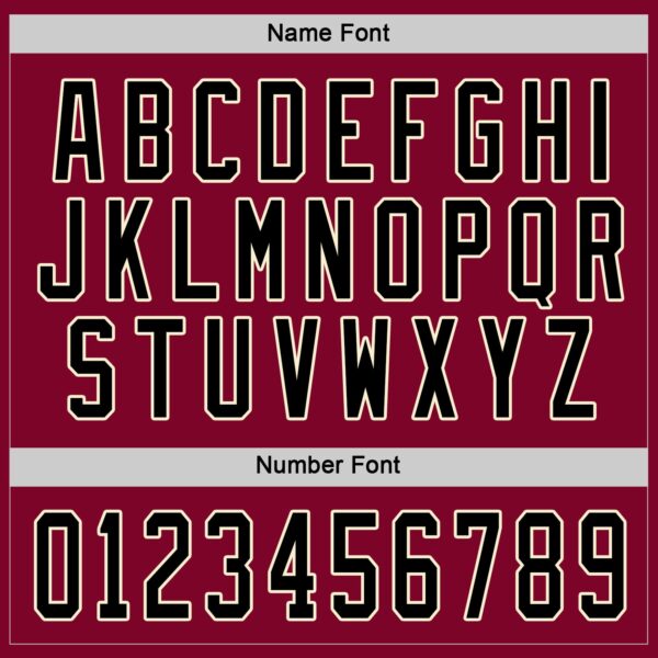 Custom Maroon Black-Cream Hockey Jersey - Image 4