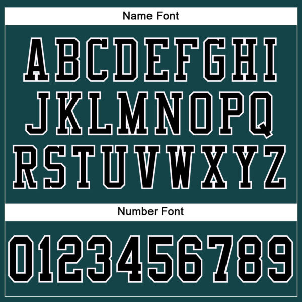 Custom Midnight Green Black-White Mesh Authentic Football Jersey - Image 4