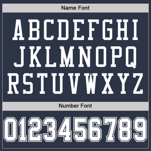 Custom Navy White Mesh Authentic Football Jersey - Image 4