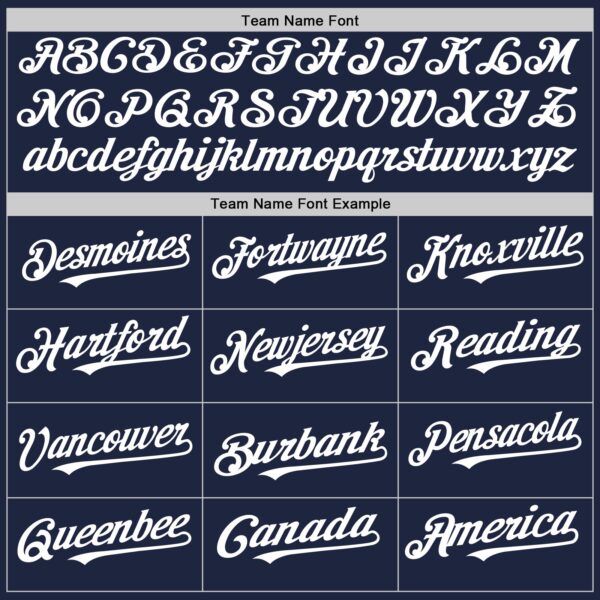 Custom Navy White Authentic Baseball Jersey - Image 4