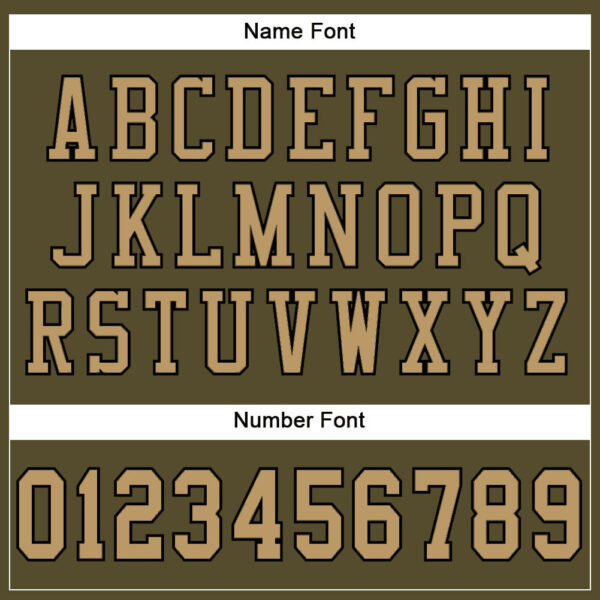 Custom Olive Old Gold-Black Mesh Authentic Salute To Service Football Jersey - Image 4