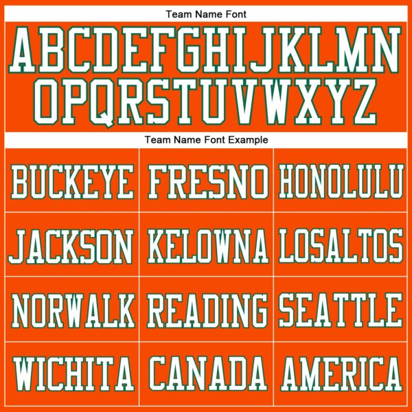 Custom Orange White-Kelly Green Mesh Authentic Football Jersey - Image 3