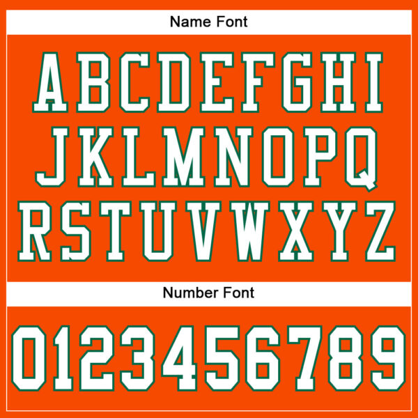 Custom Orange White-Kelly Green Mesh Authentic Football Jersey - Image 4
