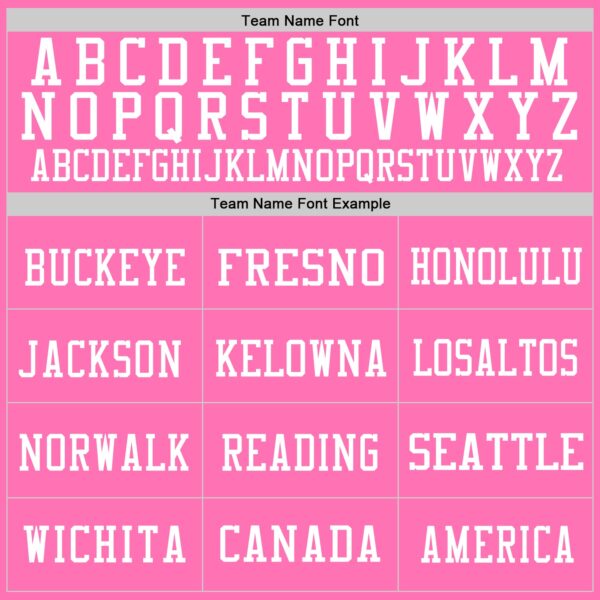 Custom Pink White Mesh Authentic Football Jersey - Image 3