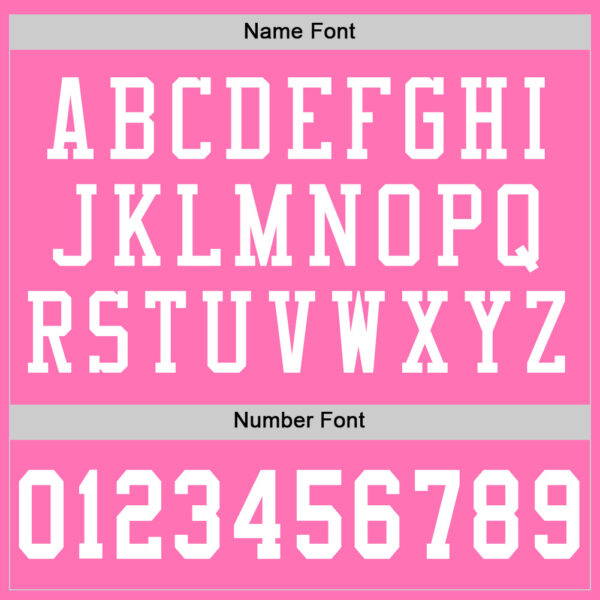 Custom Pink White Mesh Authentic Football Jersey - Image 4