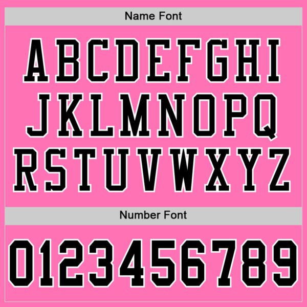 Custom Pink Black-White Mesh Authentic Football Jersey - Image 4