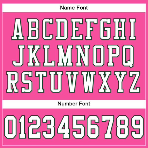 Custom Pink White-Green Mesh Authentic Football Jersey - Image 4