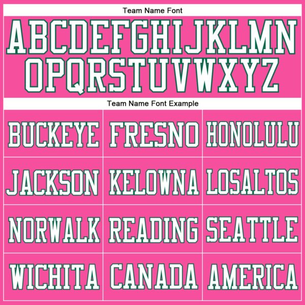 Custom Pink White-Kelly Green Mesh Authentic Football Jersey - Image 3