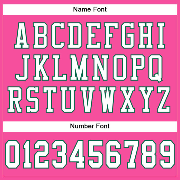Custom Pink White-Kelly Green Mesh Authentic Football Jersey - Image 4