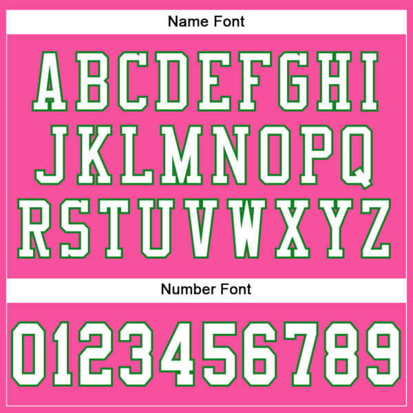 Custom Pink White-Grass Green Mesh Authentic Football Jersey - Image 4