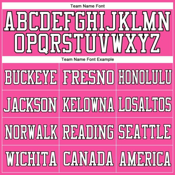 Custom Pink White-Black Mesh Authentic Football Jersey - Image 3