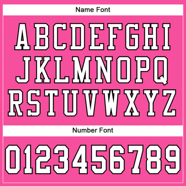 Custom Pink White-Black Mesh Authentic Football Jersey - Image 4