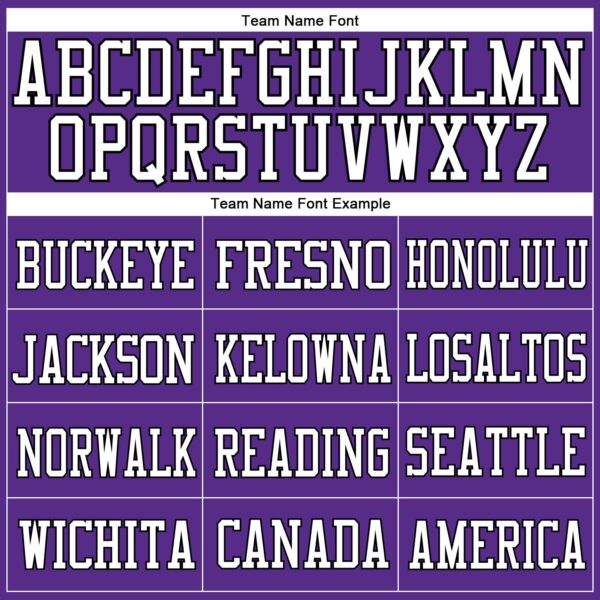 Custom Purple Black-White Mesh Authentic Football Jersey - Image 3
