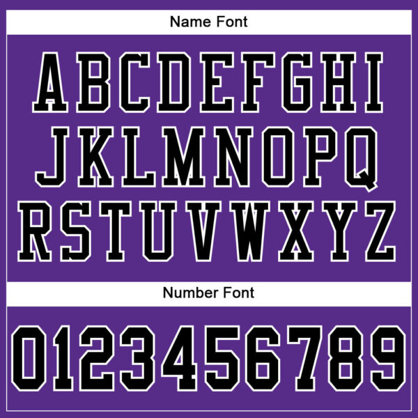 Custom Purple Black-White Mesh Authentic Football Jersey - Image 4